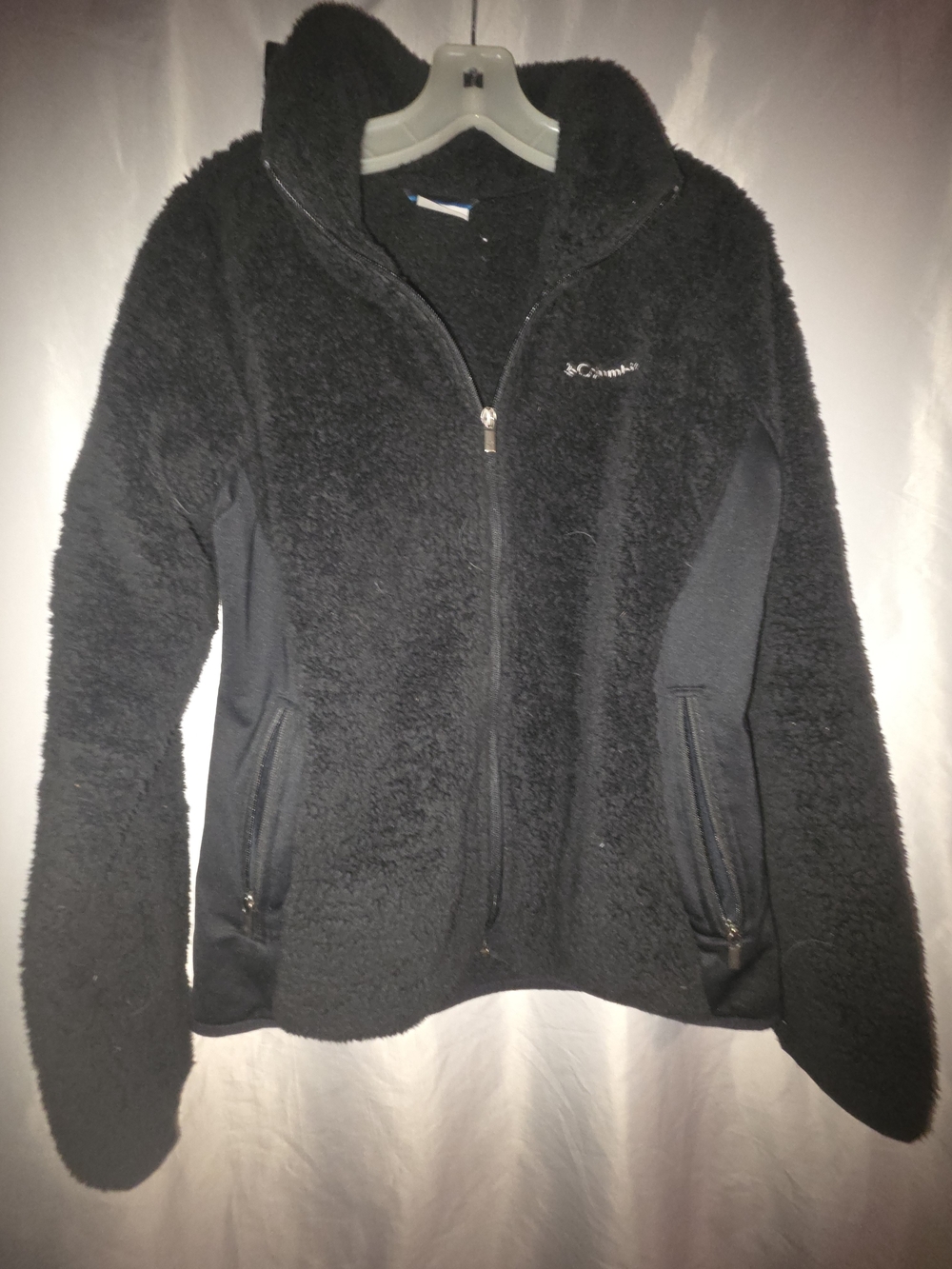 Columbia Black Plush Sherpa Full-Zip Jacket